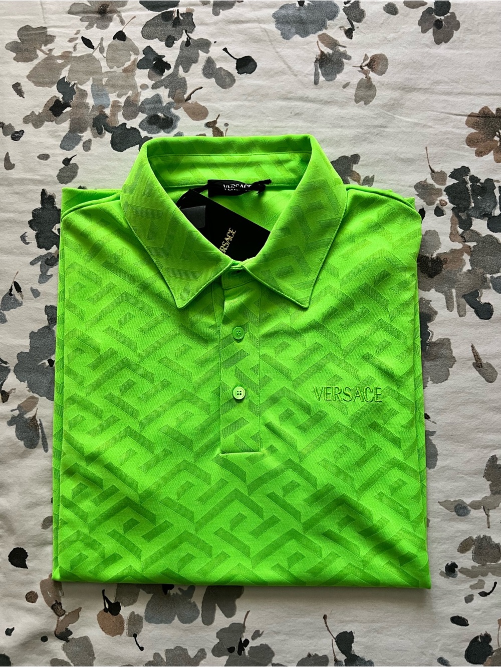 Versace Technical Jersey Greca Signa polo